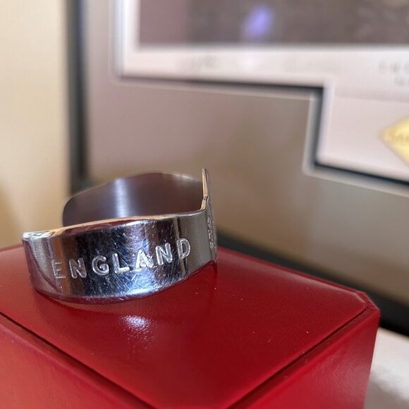 WWII Sweetheart bracelet (cuff) 1945 ETO - Picture 2 of 4